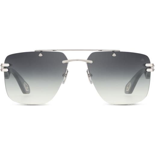 Maybach eyewear occhiali da sole the president i con montatura a giorno - argento
