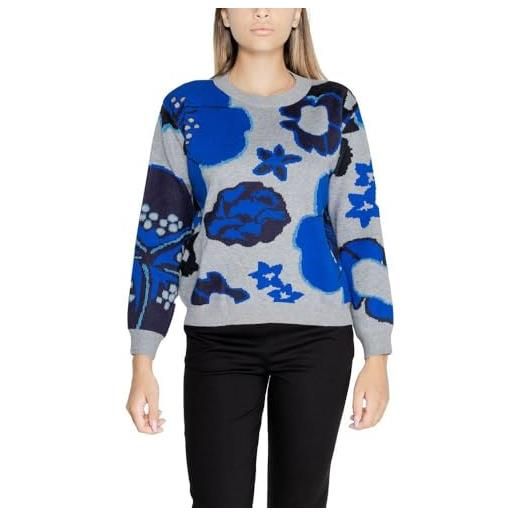 Desigual maglione da donna flat knit thin gauge felpa, materiale finitura