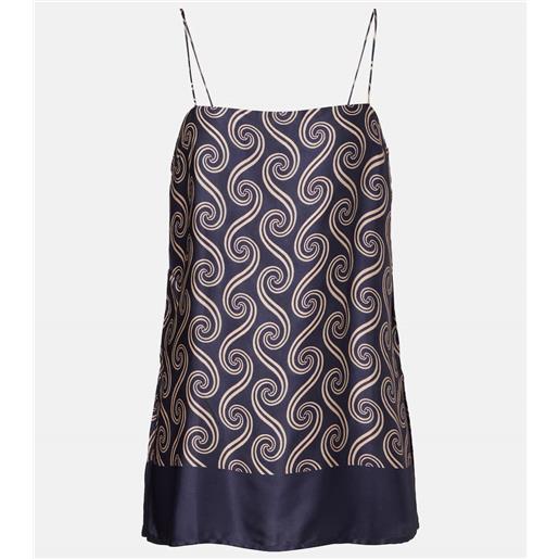 Faithfull camisole aina in raso con stampa