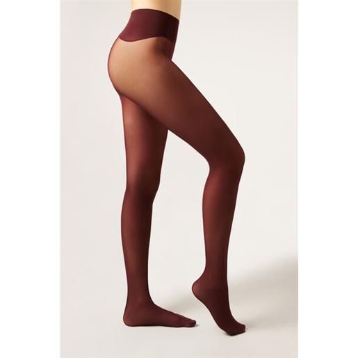 Calzedonia collant 30 denari totally invisible azzurro