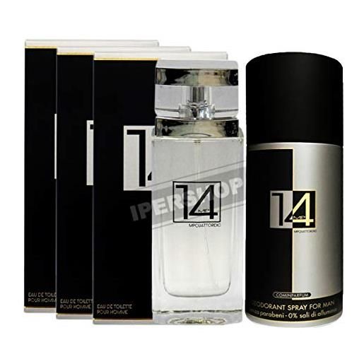 DC CASA set mp14: 3xprofumo 100 ml + deodorante spray 150 ml