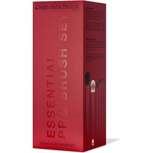 DIEGO DALLA PALMA essential pro makeup brushes - set 6 pennelli professionali viso e occhi kit