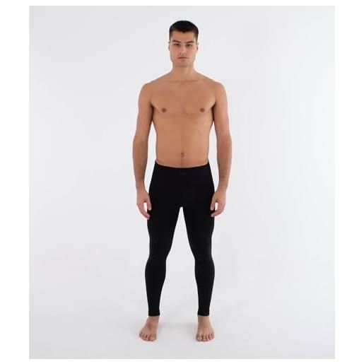 Hurley leggings termici uomo-heat carbon pantaloni, nero, s slim