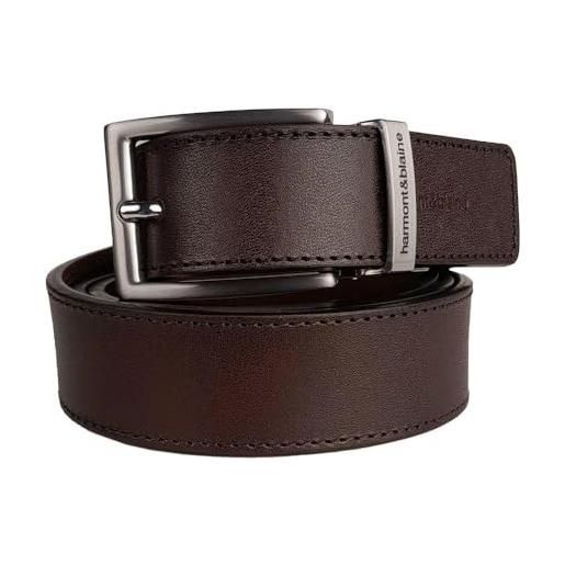 Harmont & Blaine brown leather di calfskin belt 100 cm / 40 inches