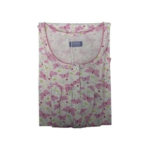 Linclalor camicia da notte manica corta serafino raglan (rosa/begonia, 60)