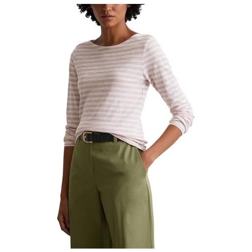 Marc O'Polo marc oߴpolo donna maglietta a maniche lunghe in cotone bio a righe