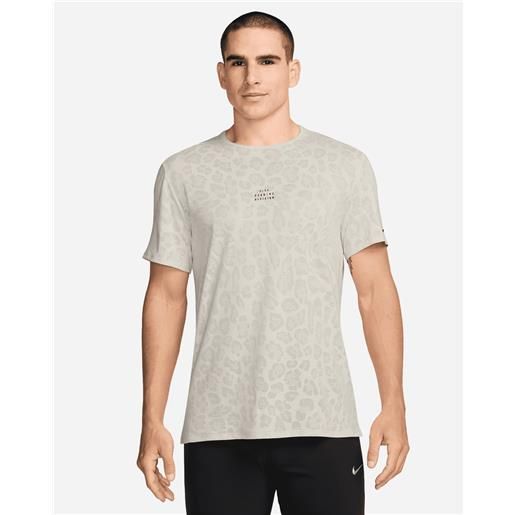 Nike rise 365 run division m - t-shirt running - uomo - grigio