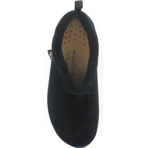 Sanagens pantofole in velluto con profilo in pelo sintetico