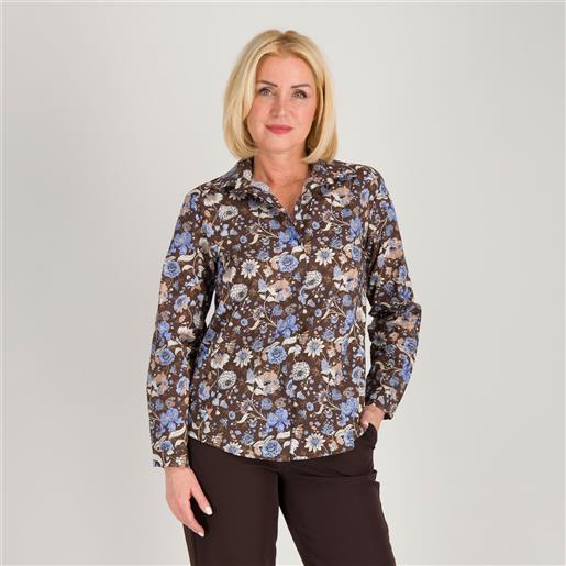 Enjoy camicia in mussola di cotone fantasia