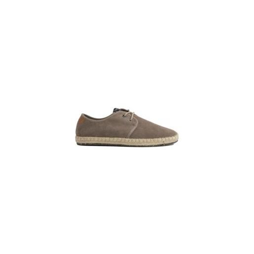 Pepe Jeans per uomo. Pms10314 pantofole tourist claic in pelle color tortora [3007559], basso, stringhe, casual, taupe, sostenibile