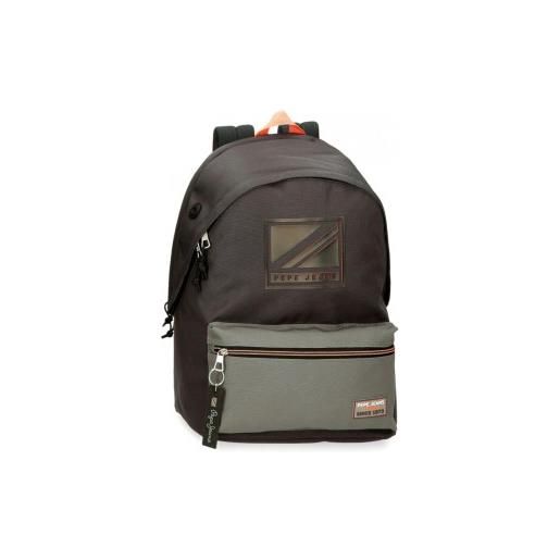 Pepe Jeans unisex per bambino. 6662421 zaino porta pc cody due scomparti nero [3017845], casual, verde, poliestere, moda per bambini