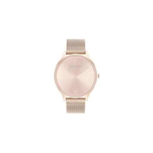 Calvin Klein per donna. 25200002 orologio analogico alla moda rosa [3054493], casual, braccialetto, acciaio inossidabile