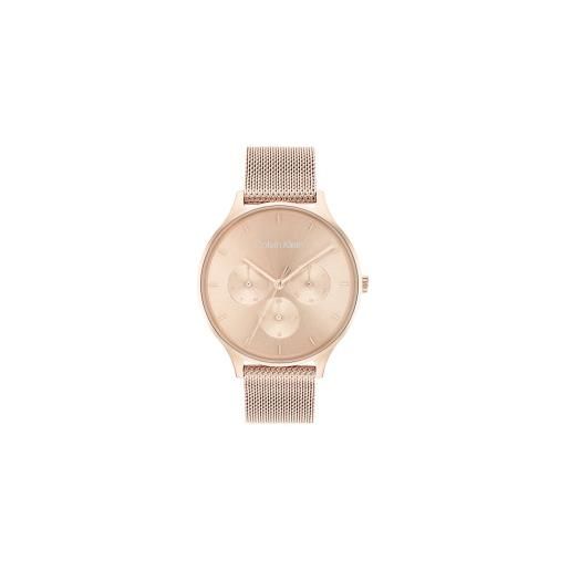 Calvin Klein per donna. 25200102 orologio analogico alla moda rosa [3054496], casual, braccialetto, acciaio inossidabile