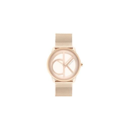 Calvin Klein per donna. 25200035 orologio analogico alla moda rosa [3054534], casual, braccialetto, acciaio inossidabile