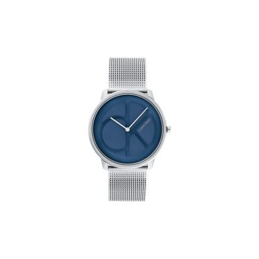 Calvin Klein unisex. 25200031 orologio analogico alla moda blu [3054537], casual, braccialetto, acciaio inossidabile