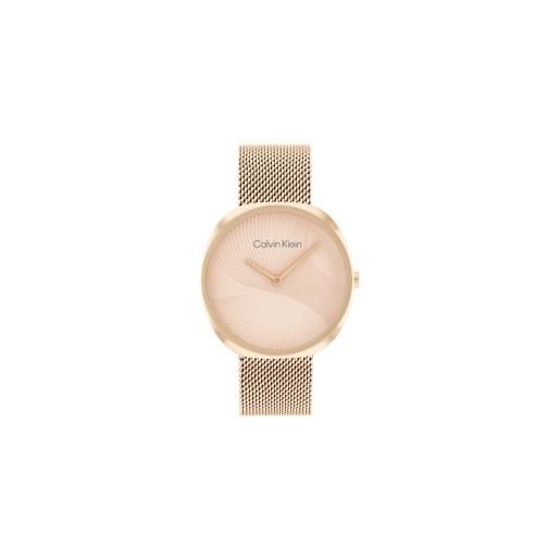 Calvin Klein per donna. 25200247 orologio analogico sculpt rosa [3054571], casual, braccialetto, acciaio inossidabile