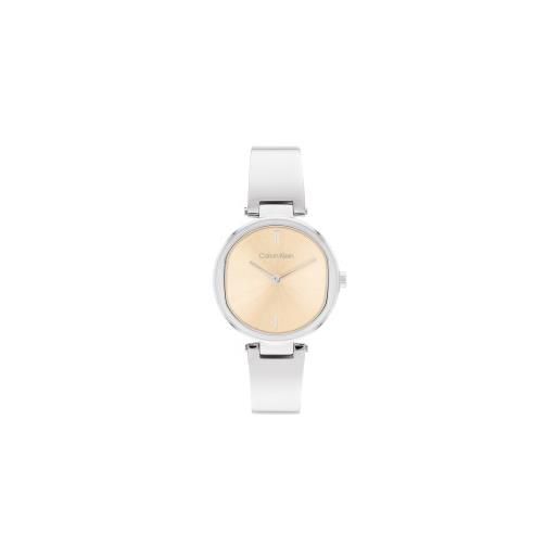 Calvin Klein per donna. 25200311 orologio analogico elevato in oro [3054586], casual, braccialetto, acciaio inossidabile