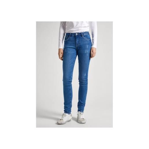 Pepe Jeans per donna. Pl204584ri2 jeans aderenti blu [3080628], casual, cotone, denim, sostenibile