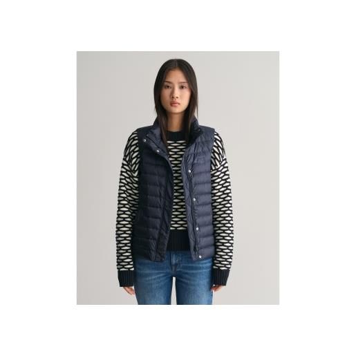 Gant per donna. 4700280 gilet in piumino leggero blu scuro [3090363], casual, polister riciclato, sostenibile, navy