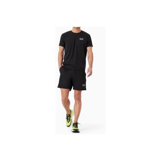 EA7 per uomo. 8npv03_pnddz zaino da viaggio ventus7 nero [3099287], casual, sportivo, multisport, poliestere, manica corta