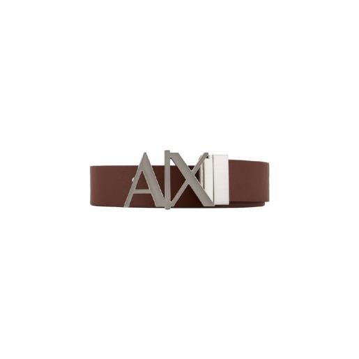 A|X Armani Exchange per uomo. 951017cc50503356 cintura in pelle marrone [3104500], casual, classico