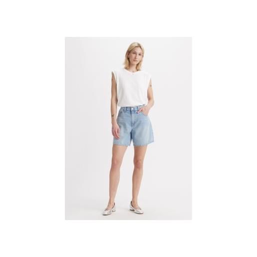 Levi's per donna. A9311-0000 pantaloncini larghi blu a vita alta [3151963], casual, cotone, denim