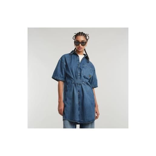 G-Star per donna. D25349-d301-g357 abito camicia modulare blu [3155970], casual, denim, cotone biologico, sostenibile