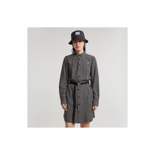 G-Star per donna. D25247-d726-g873 abito chemisier con cintura nera [3155978], nero, casual, modal, manica lunga