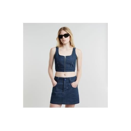 G-Star per donna. D25396-d785-001 corsetto blu origini [3156114], casual, senza maniche / cinghie, cotone biologico, sostenibile