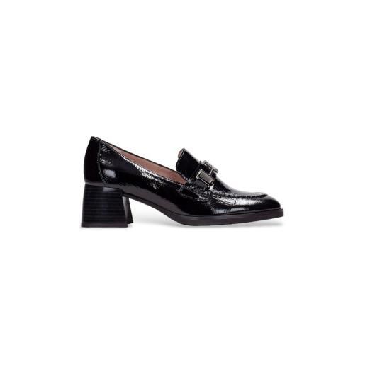 Hispanitas per donna. Hi243590 scarpe con tacco in pelle nera con cinturino [3178859], nero, 3 a 5cm, nessuno, casual