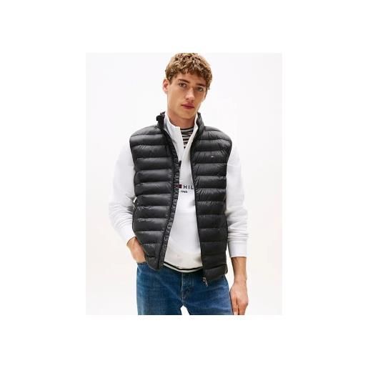 Tommy Hilfiger per uomo. Mw0mw39989 gilet imbottito pieghevole nero [3182012], casual, nylon