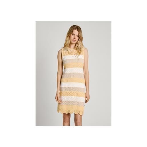 Pepe Jeans per donna. Pl953574 abito ingrid multicolore [3184270], casual, senza maniche / cinghie, cotone biologico, sostenibile