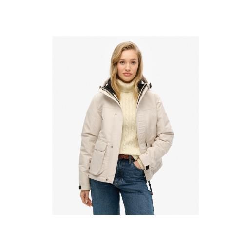 Superdry per donna. W5011742a giacca beige definitiva [3189361], casual, polister riciclato, sostenibile