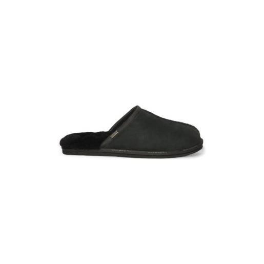 Superdry per uomo. Mf110276a pantofole senza tacco in pelle scamosciata nera [3189696], nero, basso, nessuno, homewear