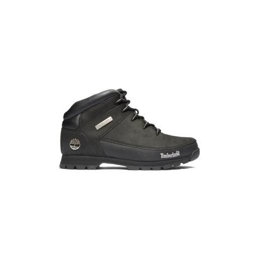 Timberland per uomo. Tb06361r0011 stivali in pelle euro sprint neri [3196839], nero, basso, stringhe, sportivo, outdoor, sostenibile