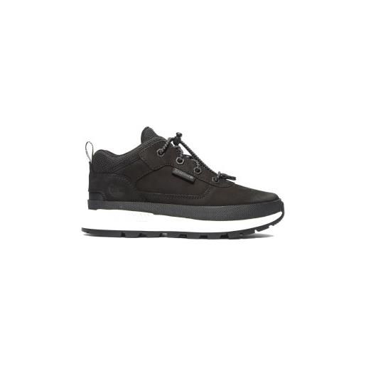 Timberland per ragazzo. Tb0a2gkt0151 sneakers stringate field trekker in pelle nera [3197003], nero, basso, stringhe, casual, moda per bambi