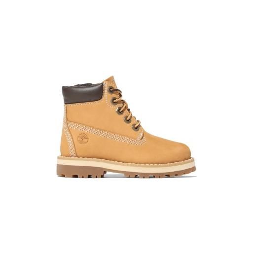 Timberland unisex per bambino. Tb0a28vm2311 stivali courma in pelle gialla con lacci [3197505], basso, stringhe, cerniera, casual, giallo, m