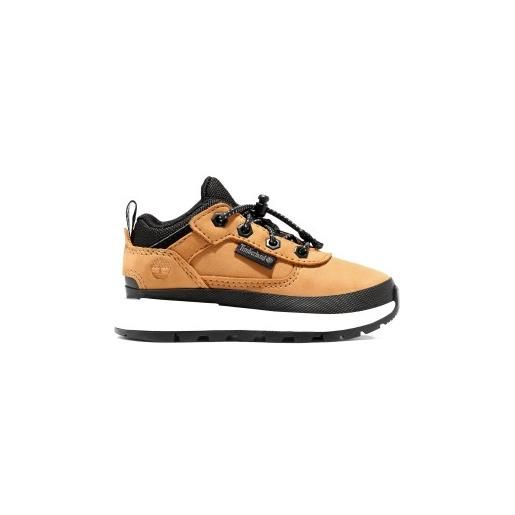 Timberland per ragazzo. Tb0a2gda2311 scarpe da ginnastica in pelle con lacci field trekker gialle [3197582], basso, stringhe, casual, giallo