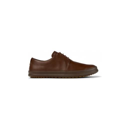 Camper per uomo. K100836-016 pantofole in pelle con telaio marrone [3205281], basso, stringhe, casual