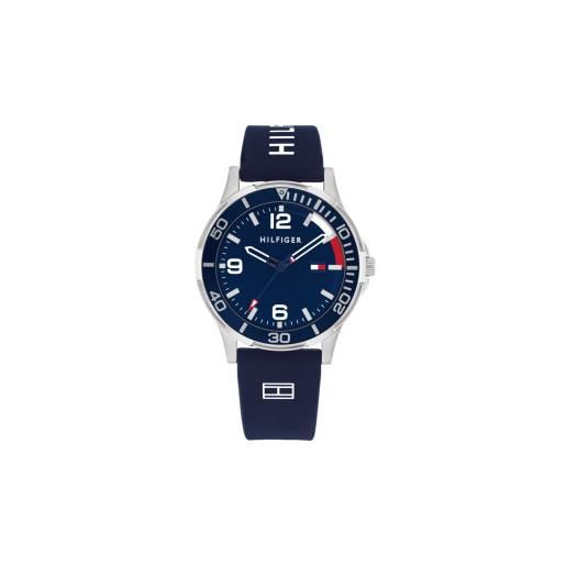 Tommy Hilfiger unisex per bambino. 1720016 orologio blu da ragazzo [3205809], casual, bracciale di corda, acciaio inossidabile, moda per bam
