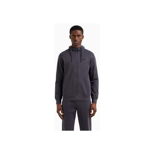 EA7 per uomo. 8npm33_pjvrz felpa grigia core identity [3218764], casual, sportivo, grigio, cotone, multisport
