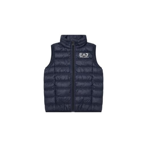 EA7 per ragazzo. 7b000034_af12477 gilet ripiegabile core identity navy [3221514], casual, poliamide, moda per bambini