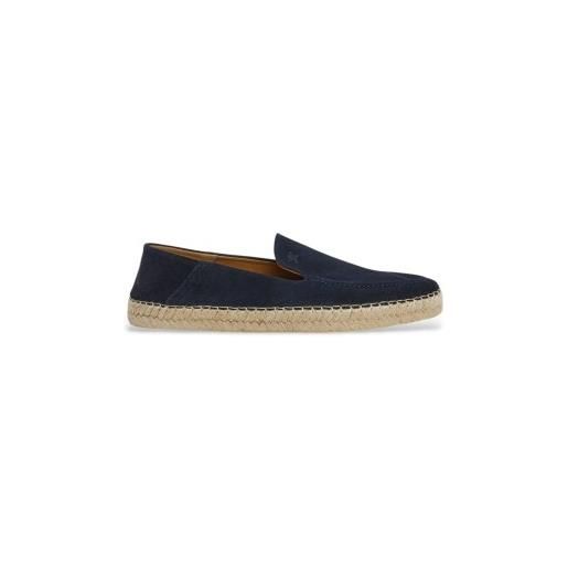 Hackett London per uomo. Hms21491 espadrillas altea loafer in pelle blu navy [3222655], basso, camoscio, nessuno, casual