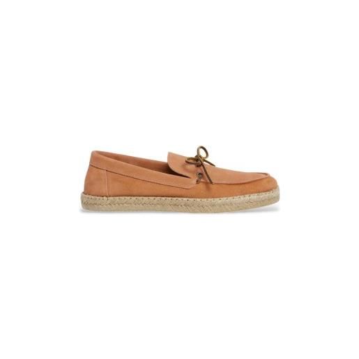 Hackett London per uomo. Hms21489 espadrillas altea laces in pelle arancione [3222672], basso, camoscio, nessuno, casual