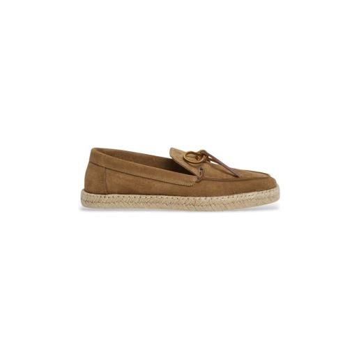 Hackett London per uomo. Hms21489 espadrillas in pelle marrone con lacci altea [3222679], basso, nessuno, casual