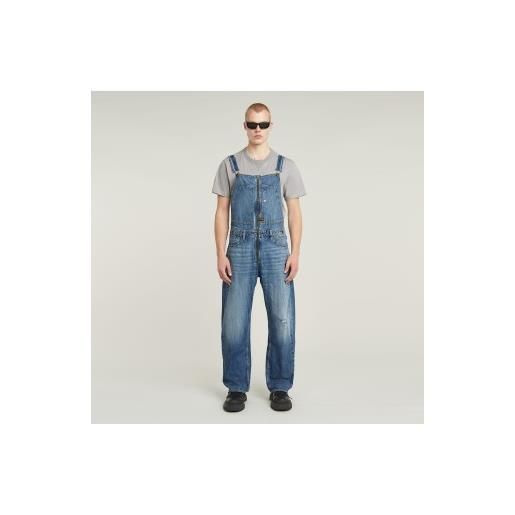 G-Star per uomo. D26447-d536-h081 salopette in denim 3d blu ampia [3247868], casual, cotone biologico, sostenibile