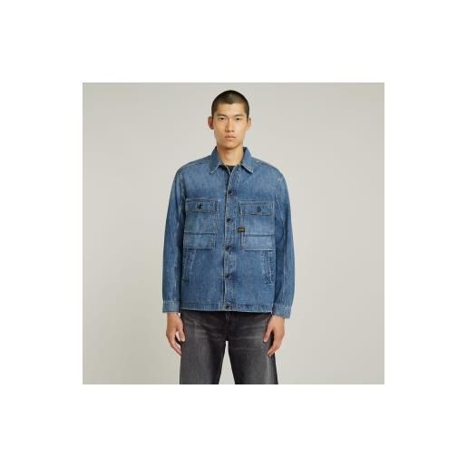 G-Star per uomo. D26462-d934-h128 camicia da notte blue mosa [3247889], casual, denim, manica lunga, cotone biologico, sostenibile