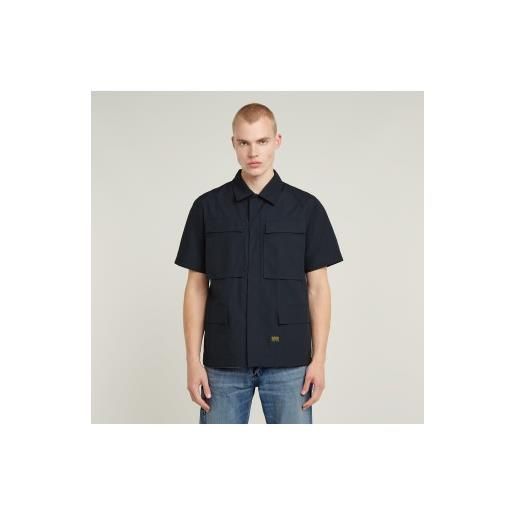 G-Star per uomo. D24290-c973-c742 camicia da notte slim blu navy r-3n [3247893], casual, cotone, manica corta