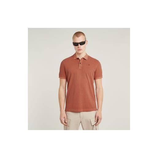 G-Star per uomo. D11595-d756-h034 polo dunda rossa [3247907], rosso, casual, manica corta, cotone biologico, sostenibile