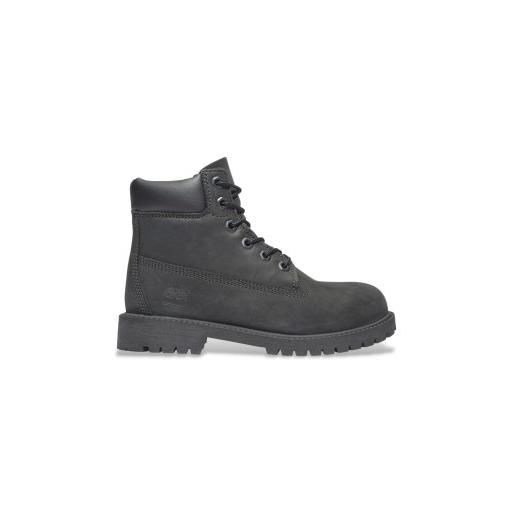 Timberland per donna. Tb1129070011 stivali neri premium da 6 pollici [3233497], pelle, nero, stringhe, casual